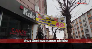Sivas’ta öğrenci dostu lokantalar ilgi görüyor