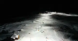 Sivas'ta Yıldızların Altında Bembeyaz Heyecan