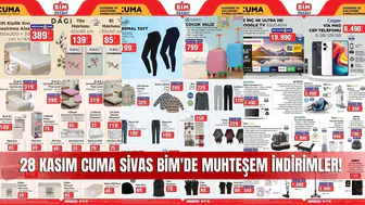 Sivas İçin BİM 28 Kasım 2025 Kataloğu Çıktı! Bu Haftanın En Yeni Aktüel Ürünleri