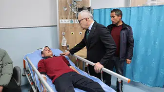 Sivas Valisi Hastaneye Gitti, Doktorlardan Bilgi Aldı