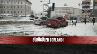 Sivas’ta kar yağışı arttı, sürücüler direksiyon başında zorlandı!
