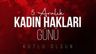 5 Aralık Dünya Kadın Hakları Günü'nde Sivas'tan Anlamlı Mesaj