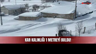 Sivas’ta 10 Yıl Sonra Bir İlk! Kar Kalınlığı 1 Metreyi Aştı!