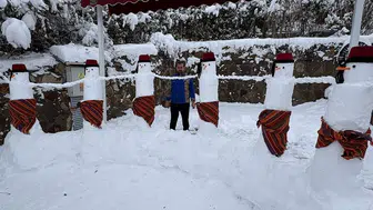 Sivas'ta Kardan Halay Ekibi: Soğuk Havada Sıcak Görüntü