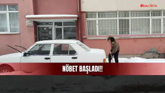 Sivas’ta Buz Kesti! Park Halindeki Araçların Başında Nöbet Başladı!