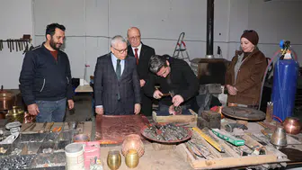 Sivas'ta Bakır Sanatı Canlanıyor! Vali Şimşek Üretimin Merkezindeydi!