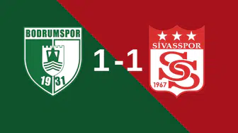 Bodrumspor Sivasspor maçında goller peş peşe geldi