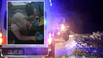 Sivas Savcun’da kalp krizi geçiren vatandaşa zorlu yardım