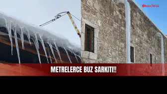 Dondurucu Ayaz Sivas'a Geri Döndü! Devasa Buz Sarkıtları Oluştu! Sivaslılar Gizli Kaza Riskine Dikkat Etmeli!
