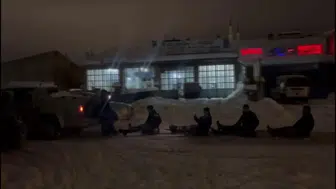 Sivas’ta usta çırak kar eğlencesiyle ortaya gülümseten görüntüler çıktı