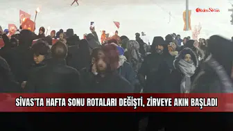 Sivas’ta Hafta Sonu Rotaları Değişti, Zirveye Akın Başladı