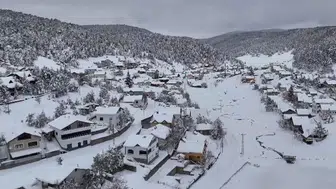 Sivas'ın O Yaylasında Kar Kalınlığı 1 Metreye Ulaştı!