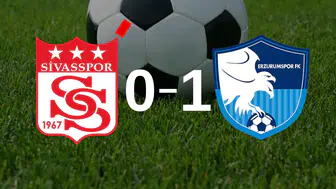 Erzurumspor, ilk yarıda 10 kişilik Sivasspor karşısında öne geçti