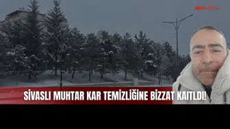 Sivaslı Muhtardan Ezber Bozan Hareket! Erol Çakmak Kar Küreme Aracının İçinden Anlattı!