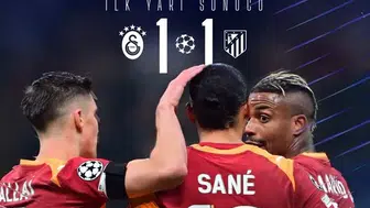 Galatasaray Atletico Madrid Maçı İlk Yarıda Nefes Kesti