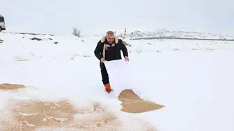 Sivas Belediyesi soğukta yaban hayatı için harekete geçti