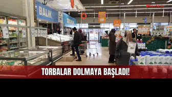 Sivas'ta alışveriş torbaları erkenden dolmaya başladı!
