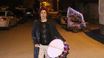 Davuluyla sahura kaldıran kadının mücadelesi