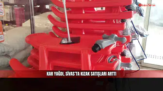 Kar yağdı, Sivas’ta kızak satışları arttı