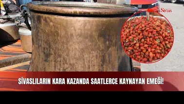 Sivaslıların Kara Kazanda Saatlerce Kaynayan Emeği!