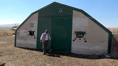 Bu çadır sayesinde hayvan sayısını 2 katına çıkardı