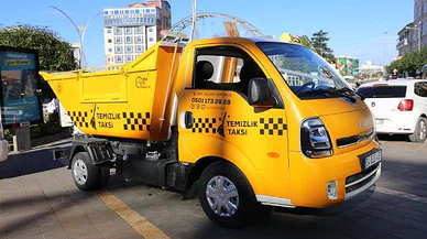 Bu taksiler yolcu değil çöp taşıyor