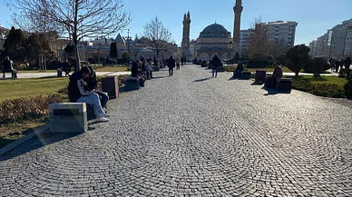 Kış ortasında bahar havası Sivaslıları cezbetti!