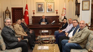 Sivas Gazeteciler Cemiyeti'nden Vali Şimşek'e ziyaret