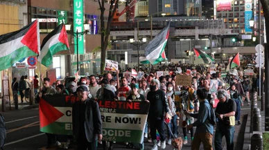 Japonya'da Filistin'e destek için İntifada Yürüyüşü