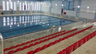 Sivas'ın Olimpik Yüzme Havuzu'nda su değişikliği