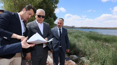 Hafik Gölü'nde çevre düzenlemesi