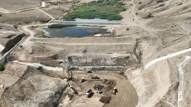 Sivas Baharözü Barajı'nda dolguya devam