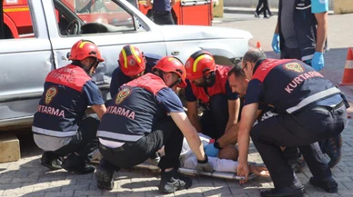 Sivas'ta gerçek gibi tatbikat