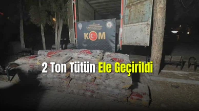 2 Ton Tütün Ele Geçirildi
