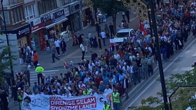 Sivas'ta Filistin için intifada yürüyüş