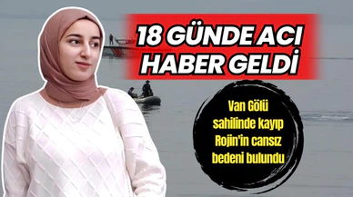 Van Gölü sahilinde kayıp Rojin'in cansız bedeni bulundu