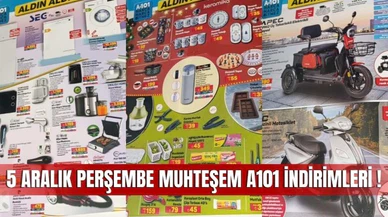 Sivas A101 Marketlerinde 5 Aralık 2024 Tarihli Aktüel İndirim Fırsatları Başladı! 5 Aralık A101 Kataloğu