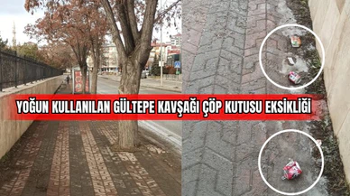 Yoğun Kullanılan Gültepe Kavşağı Çöp Kutusu Eksikliği 