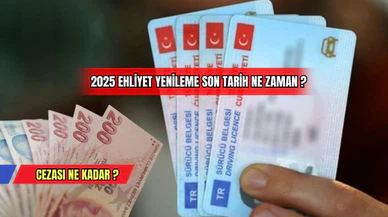 2025 Ehliyet yenileme son tarih ne zaman? Cezası ne kadar? 