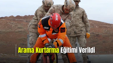  JÖAK Komandolara Arama Kurtarma Eğitimi Verildi