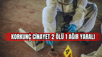 Korkunç cinayet 2 ölü 1 ağır yaralı