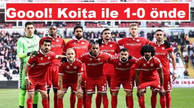 Sivasspor 28.dakikada gol attı: 1-0