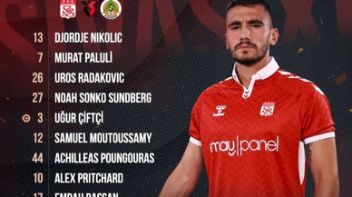 Sivasspor, Alanya'ya bu kadroyla çıkıyor