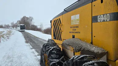 Sivas'ta Ulaşıma Kar Engeli
