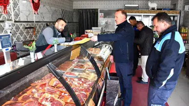 Sivas'ta Kasaplar ve Marketler Denetlendi