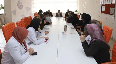 Müdür Erdoğan'dan okula taziye ziyareti