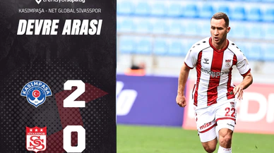 Sivasspor ilk yarıda 2 gole teslim