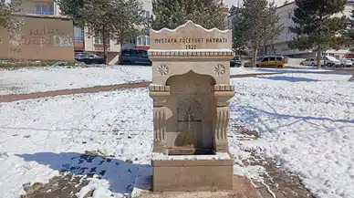 Nisan ayında çeşmeler buz tuttu