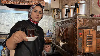 Çaycılığa da kadın eli değdi