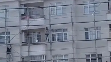 İskelede işçinin Sivas halay keyfi